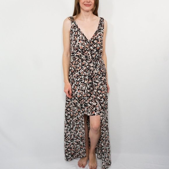 WHITE HOUSE BLACK MARKET Floral V-neck Maxi Dress - Picture 6 of 6